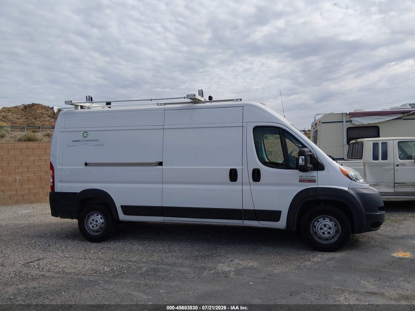 2019 Ram Promaster 2500 High Roof 159 Wb VIN: 3C6TRVDGXKE509523 Lot: 45683530