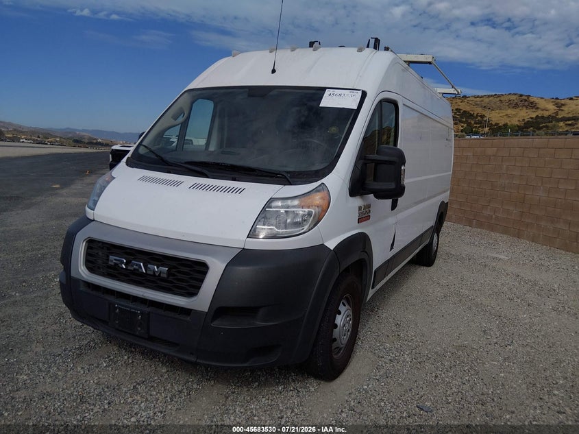 2019 Ram Promaster 2500 High Roof 159 Wb VIN: 3C6TRVDGXKE509523 Lot: 45683530