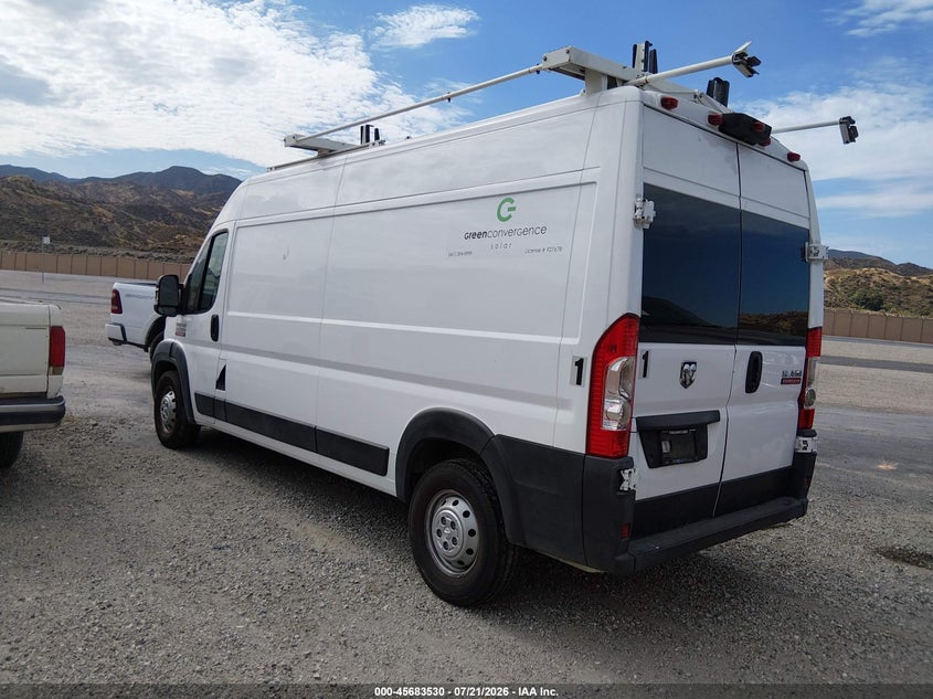 2019 Ram Promaster 2500 High Roof 159 Wb VIN: 3C6TRVDGXKE509523 Lot: 45683530