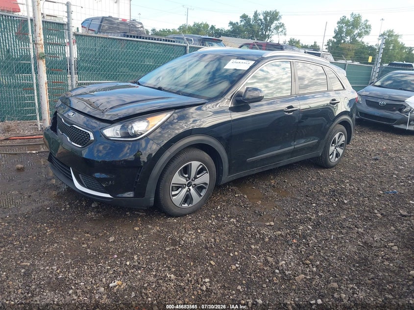 Vin: kndcb3lc5k5339101, lot: 46182175, kia niro lx 20192