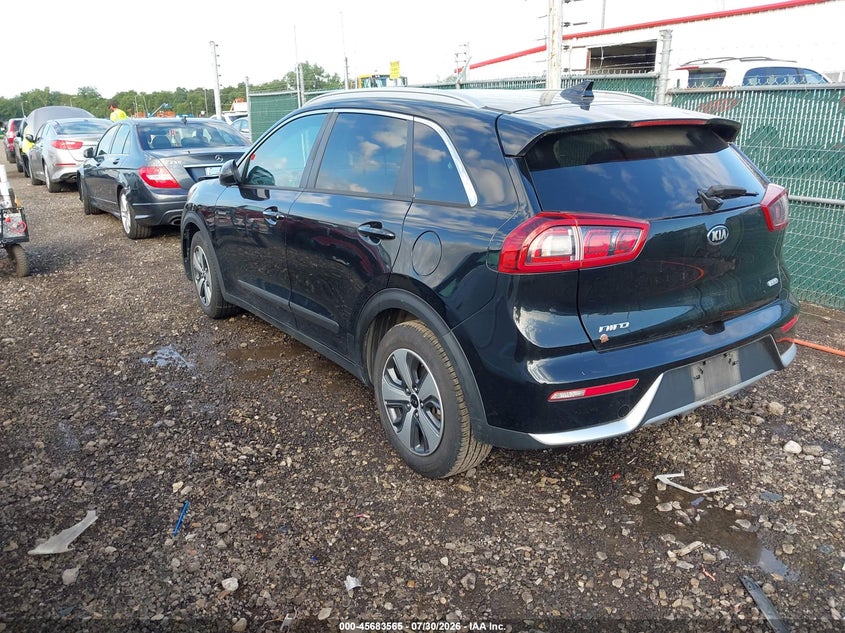 Vin: kndcb3lc5k5339101, lot: 46182175, kia niro lx 20193