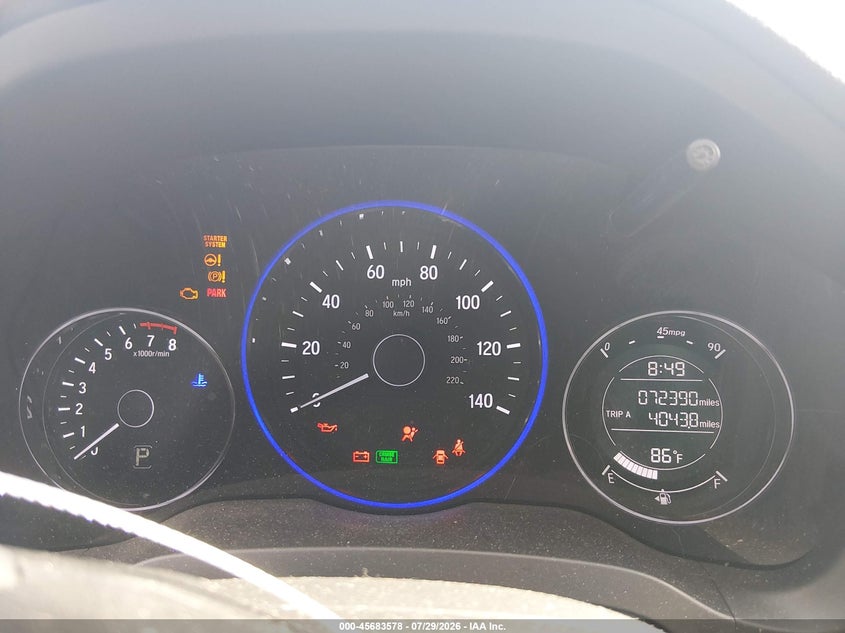 2016 HONDA HR-V auction photo 7