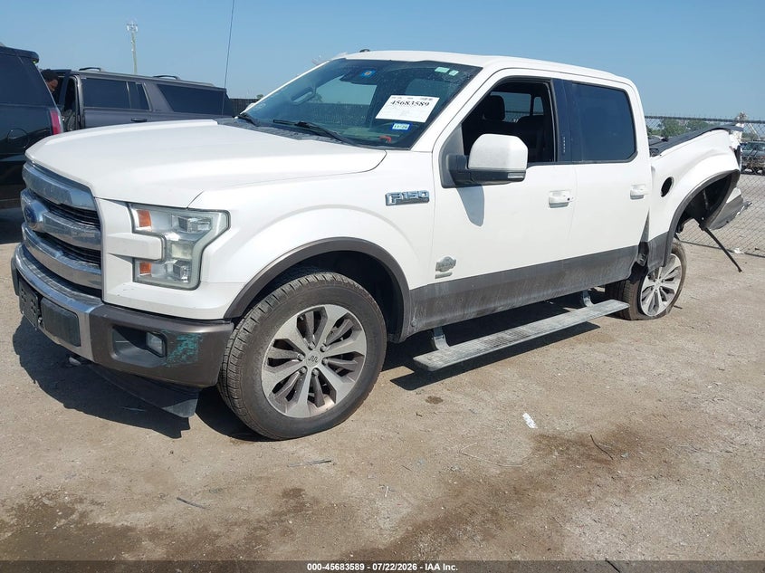 2017 Ford F-150, Rear, IAAI, VIN 1FTEW1EG8HFB09816 — photo 2