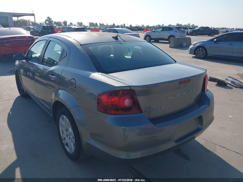 Vin: 1c3cdzab2cn156168, lot: 46182211, dodge avenger se 20123