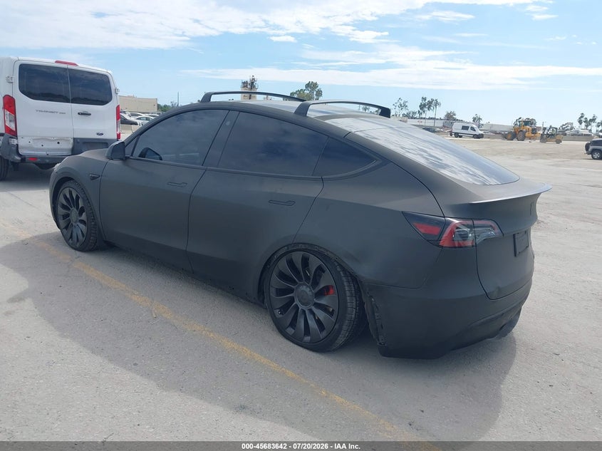 Vin: 7saygdef2pf741154, lot: 46182251, tesla model y performance dual motor all-wheel drive 20233