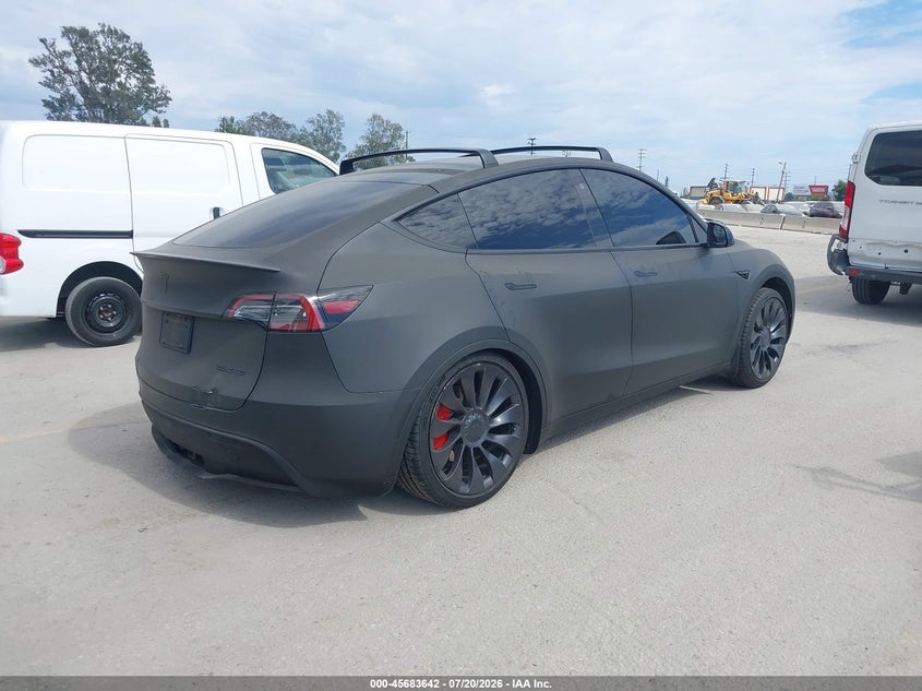Vin: 7saygdef2pf741154, lot: 46182251, tesla model y performance dual motor all-wheel drive 20234
