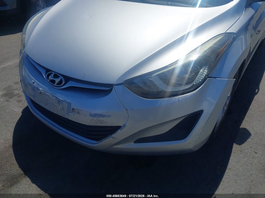 2015 Hyundai Elantra Se VIN: 5NPDH4AE6FH561181 Lot: 45683649