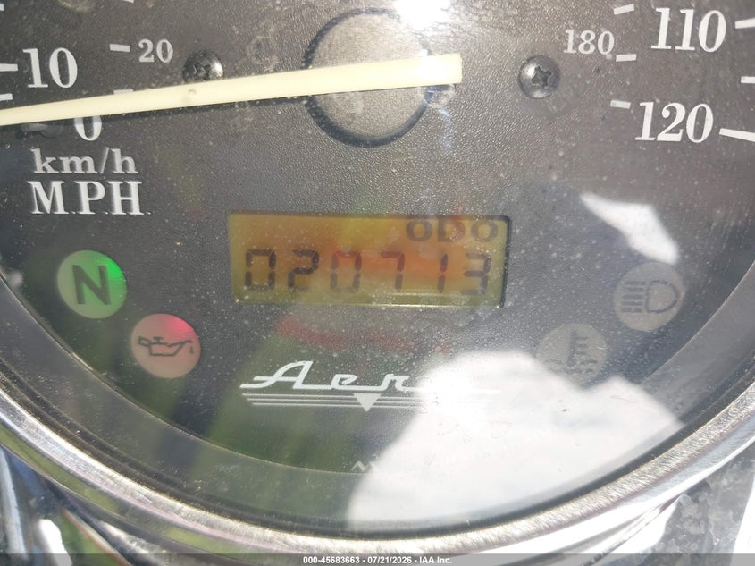2007 Honda Vt750 VIN: JH2RC50017K310451 Lot: 45683663