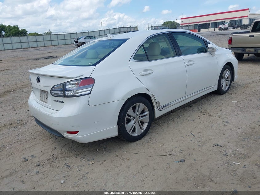 2010 LEXUS HS 250H auction photo 4