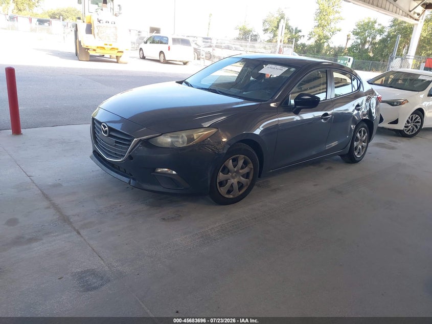 Vin: jm1bm1t74e1184341, lot: 46182304, mazda mazda3 i sv 20142