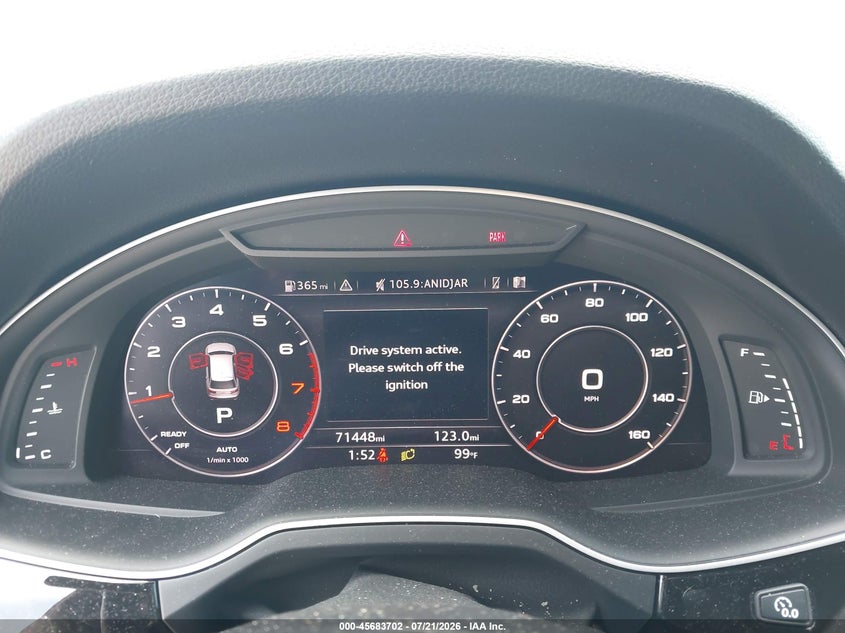 2018 Audi Q7 3.0T Premium VIN: WA1VAAF76JD050371 Lot: 45683702