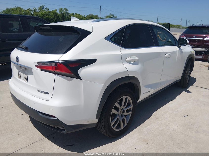 Vin: jtjbjrbz4g2039837, lot: 46182365, lexus nx 300h 20164