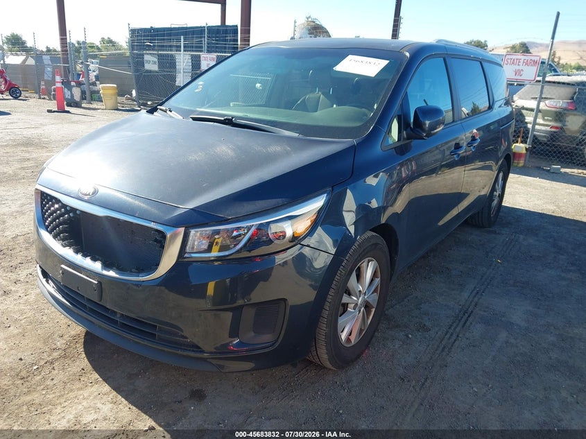 Vin: kndmb5c11h6247923, lot: 46182441, kia sedona lx 20172