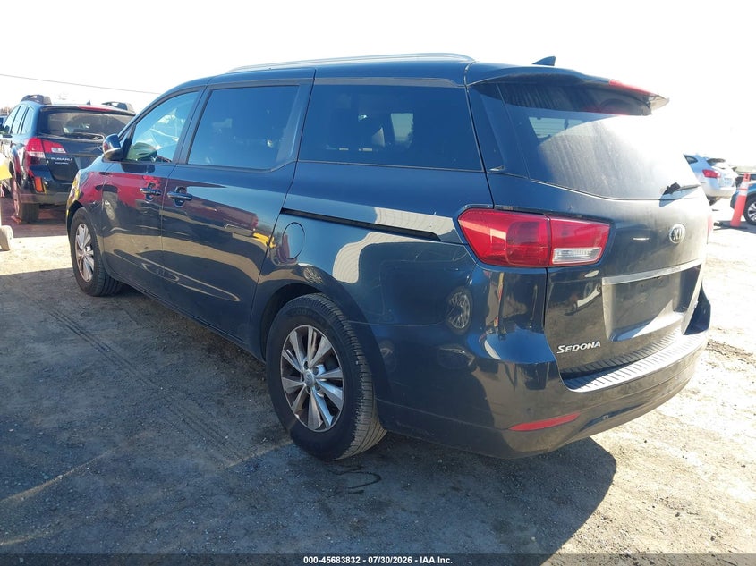 Vin: kndmb5c11h6247923, lot: 46182441, kia sedona lx 20173