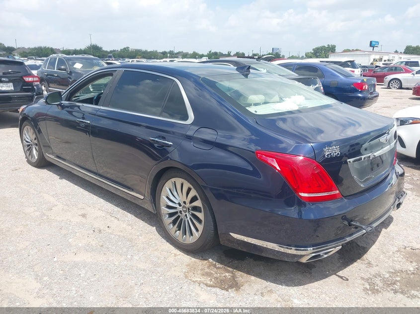 Vin: kmtf54jh0ku059151, lot: 46182442, genesis g90 5.0 ultimate 20193
