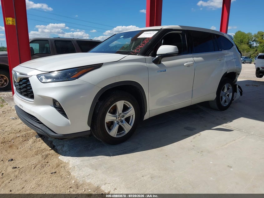 2021 Toyota Highlander, Rear, IAAI, VIN 5TDZARAH5MS504642 — photo 2