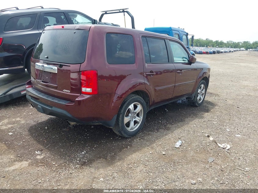Vin: 5fnyf4h57cb052241, lot: 46182528, honda pilot ex-l 20124