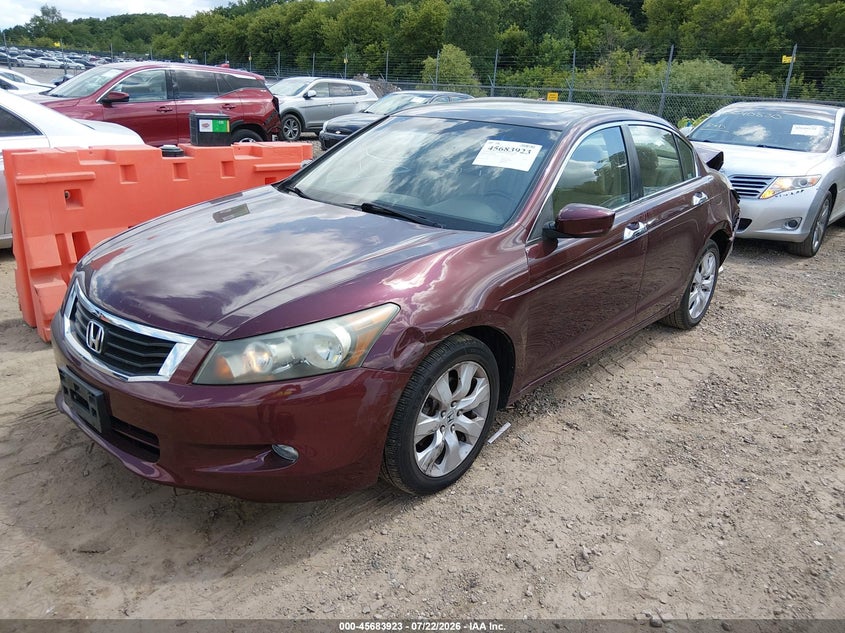 2009 Honda Accord 3.5 Ex-L, Rear, IAAI, VIN 1HGCP368X9A048069 — photo 2