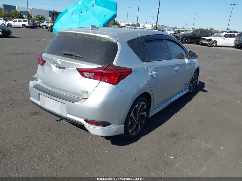 Vin: jtnkarje3gj506118, lot: 46182586, scion im 20164