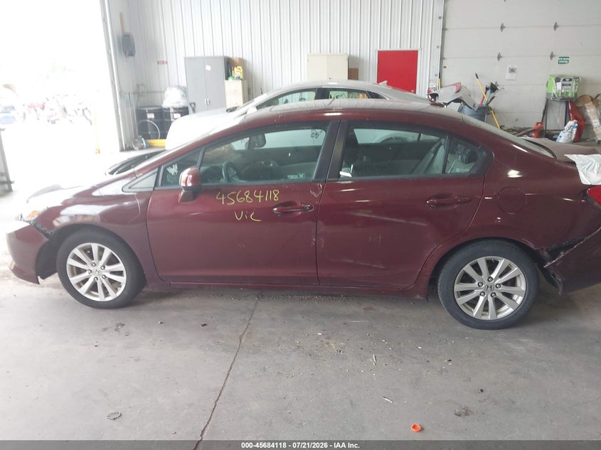 2012 Honda Civic Ex VIN: 2HGFB2F82CH536169 Lot: 45684118