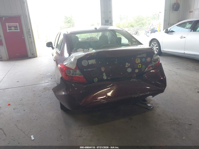 2012 HONDA CIVIC auction photo 6
