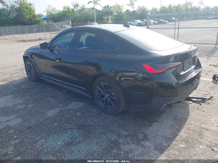 Vin: wby73aw08rft28357, lot: 46182732, bmw i4 gran coupe edrive40 20243
