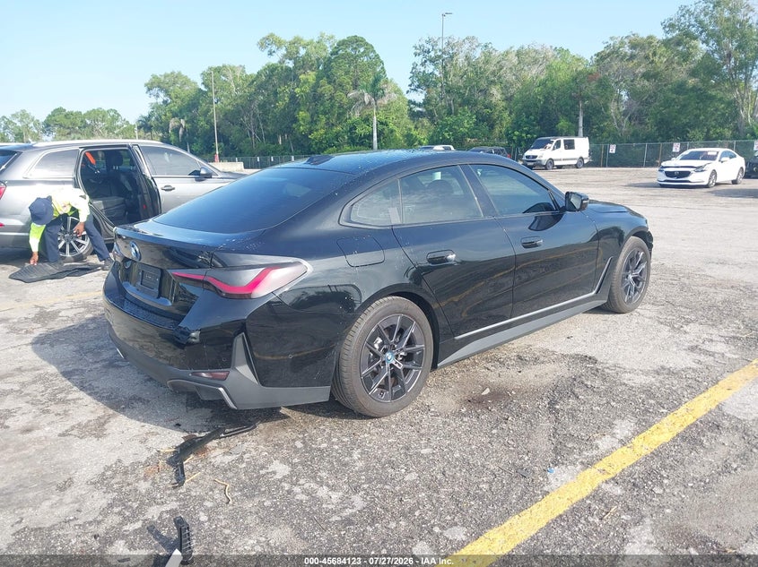 Vin: wby73aw08rft28357, lot: 46182732, bmw i4 gran coupe edrive40 20244