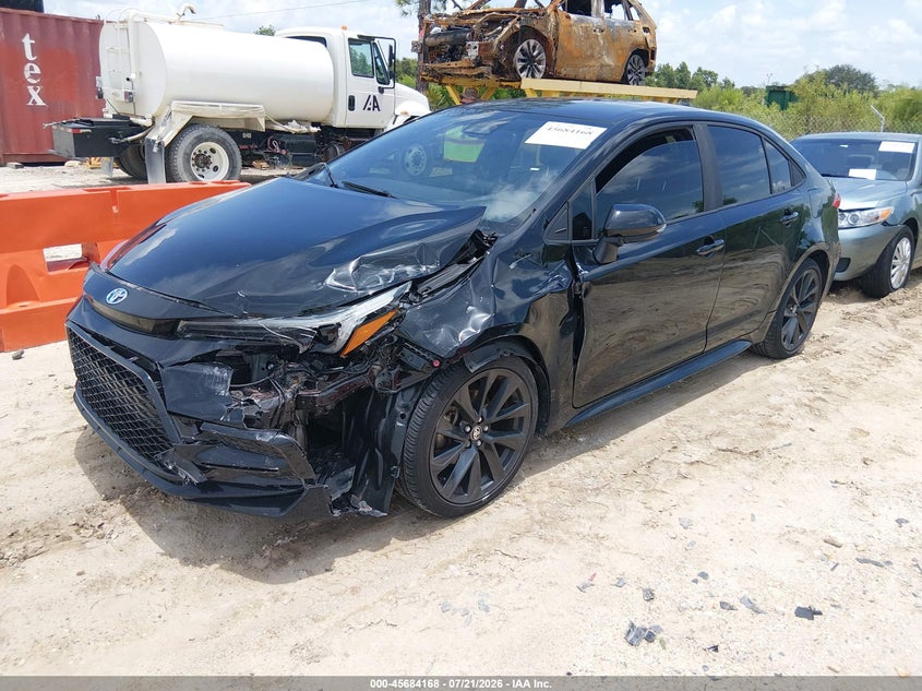 2023 Toyota Corolla, Front End, IAAI, VIN JTDBCMFE6P3006436 — photo 2