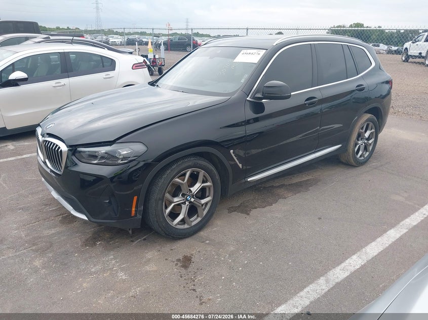 Vin: 5ux43dp02n9m92666, lot: 46182885, bmw x3 sdrive30i 20222