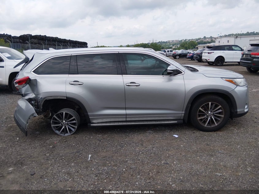 2018 Toyota Highlander Xle VIN: 5TDJZRFH3JS550299 Lot: 45684278