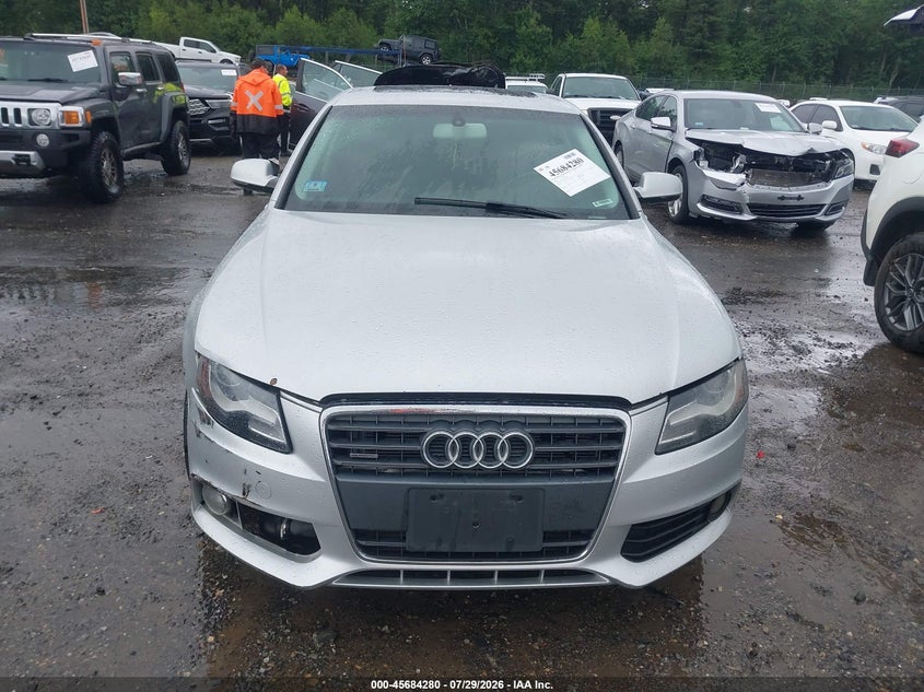 AUDI A4 2012 VIN WAUBFAFL3CA116416
