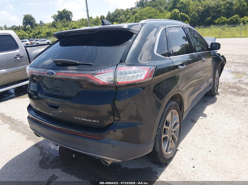 Vin: 2fmtk3k89fbb19518, lot: 46182931, ford edge titanium 20154