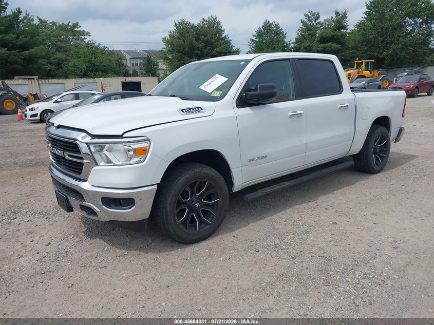 2019 Ram 1500 Big Horn/Lone Star 4X4 5'7 Box VIN: 1C6SRFFT8KN690340 Lot: 45684331