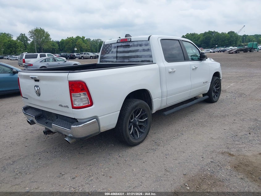 2019 Ram 1500 Big Horn/Lone Star 4X4 5'7 Box VIN: 1C6SRFFT8KN690340 Lot: 45684331