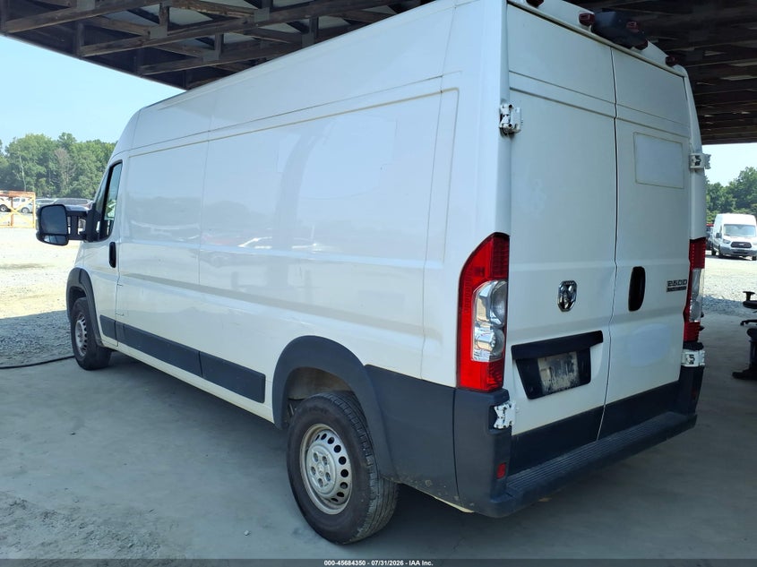 Vin: 3c6lrvdg7pe593873, lot: 46182959, ram promaster 2500 high roof 159 wb 20233