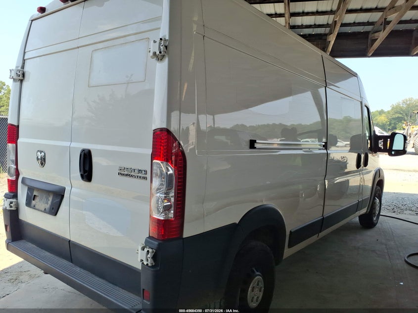 Vin: 3c6lrvdg7pe593873, lot: 46182959, ram promaster 2500 high roof 159 wb 20234