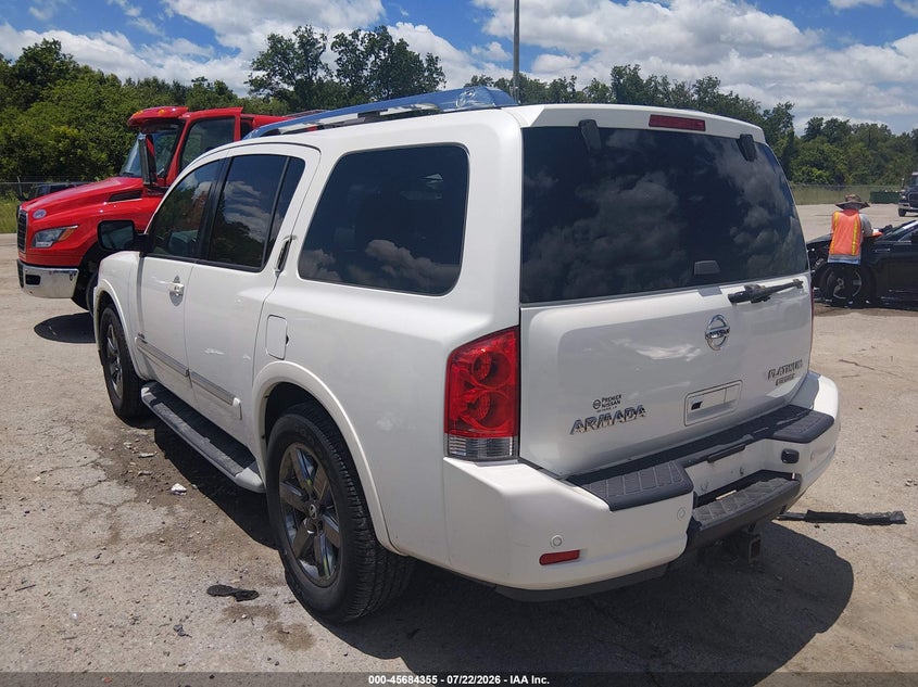 Vin: 5n1ba0nf4dn613696, lot: 46182964, nissan armada platinum 20133