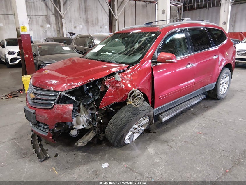 Vin: 1gnkvjkd6dj111286, lot: 46182987, chevrolet traverse lt 20132