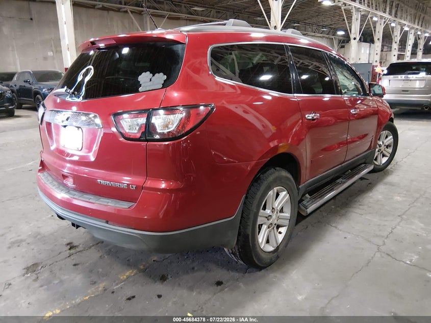 Vin: 1gnkvjkd6dj111286, lot: 46182987, chevrolet traverse lt 20134