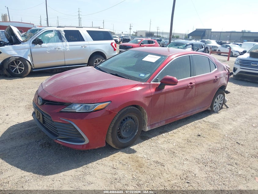 2022 Toyota Camry, Rear, IAAI, VIN 4T1C31AK9NU579673 — photo 2