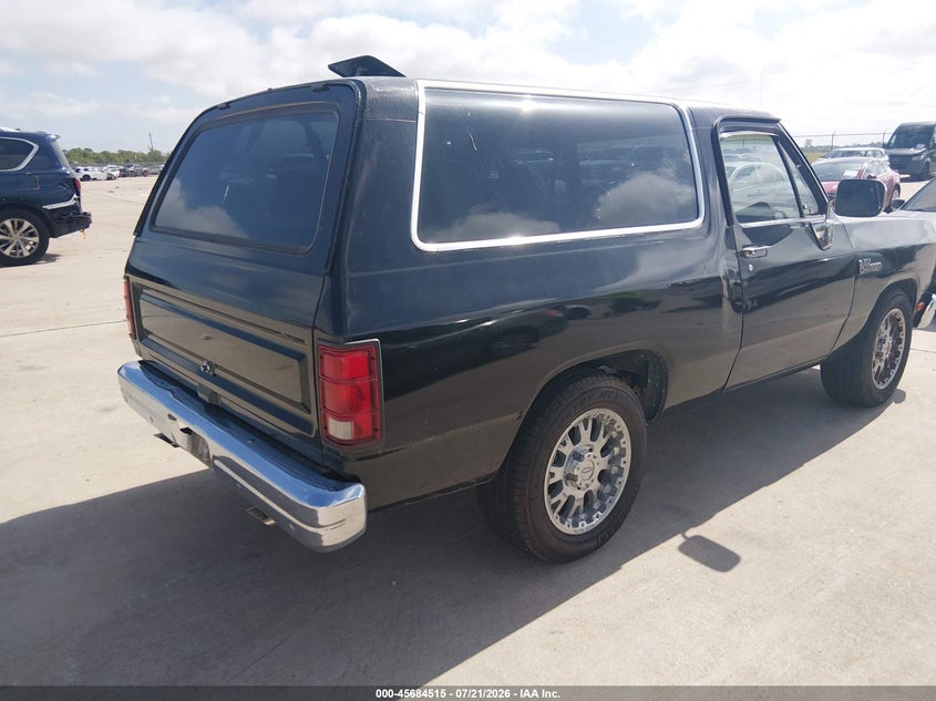 1991 DODGE RAMCHARGER COUPE 5.2L V8 FI OHV F