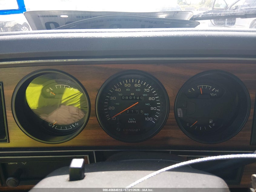 1991 DODGE RAMCHARGER COUPE 5.2L V8 FI OHV F