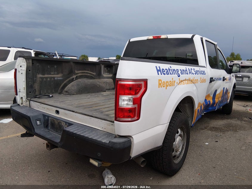 Vin: 1ftfw1e52jkf96026, lot: 46183140, ford f-150 xl 20184