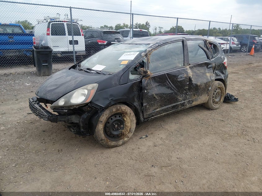 2010 Honda Fit, Rollover, IAAI, VIN JHMGE8H2XAC009100 — photo 2