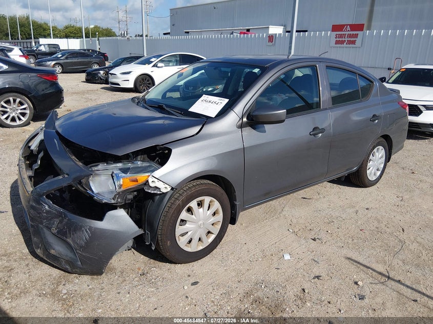 Vin: 3n1cn7ap8jl836696, lot: 46183156, nissan versa 1.6 s+ 20182