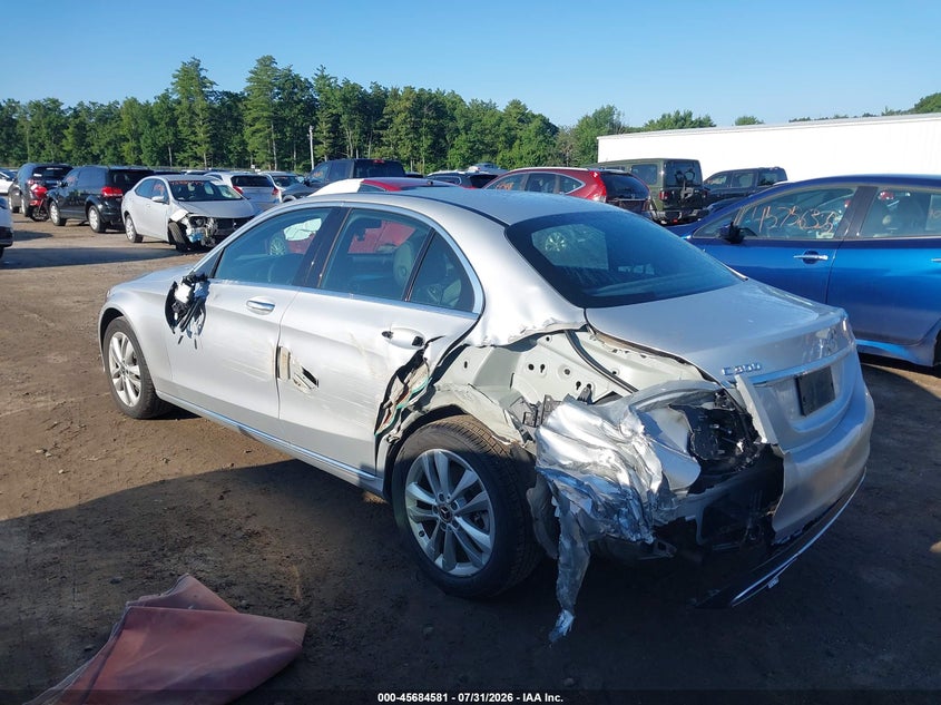 Vin: 55swf8eb1lu323088, lot: 46183190, mercedes-benz c 300 4matic 20203