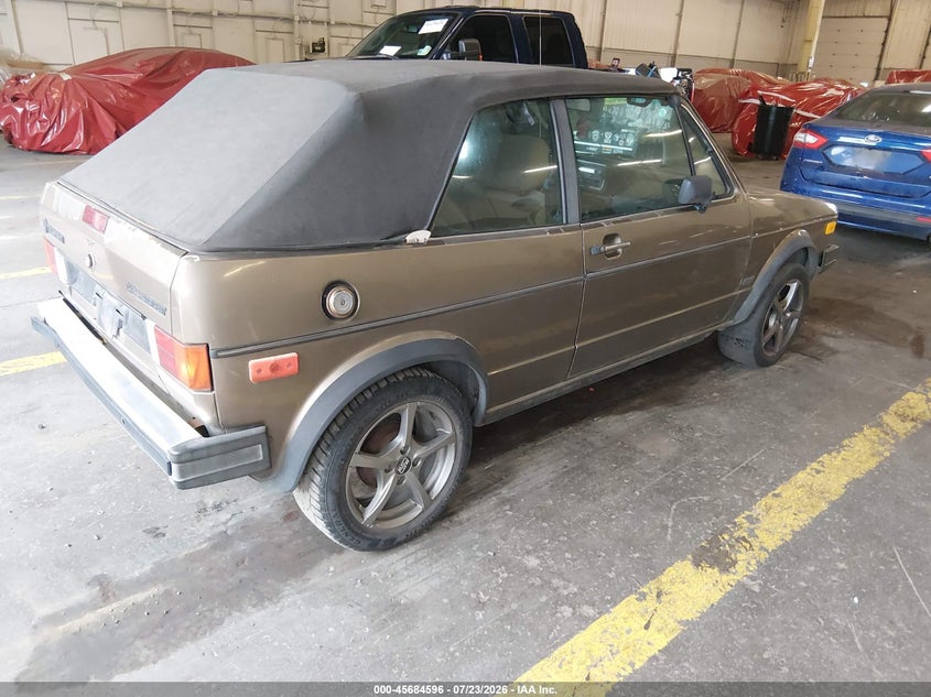 1987 VOLKSWAGEN CABRIOLET