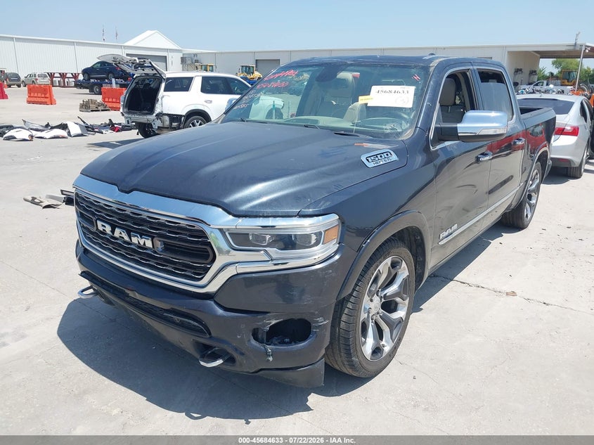 Vin: 1c6rreht7kn604585, lot: 46183242, ram 1500 limited  4x2 5'7 box 20192