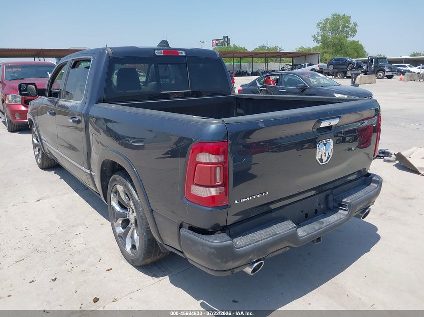 Vin: 1c6rreht7kn604585, lot: 46183242, ram 1500 limited  4x2 5'7 box 20193
