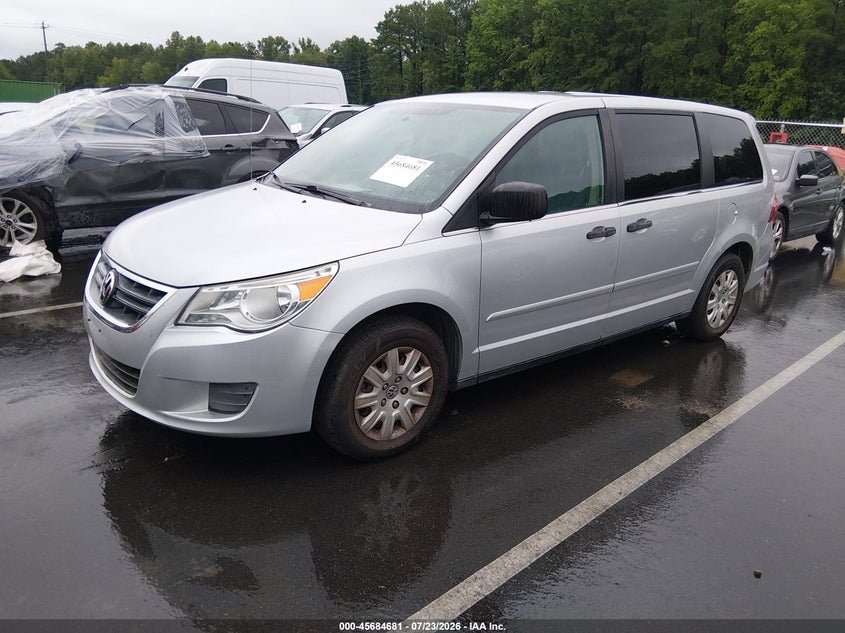 Vin: 2c4rvaag9cr120397, lot: 46183290, volkswagen routan s 20122